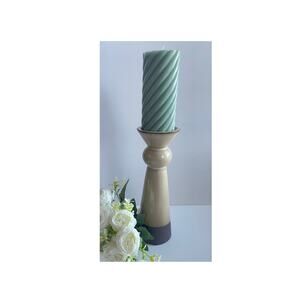 Ceramic HD Design Candleholder Single Ivory